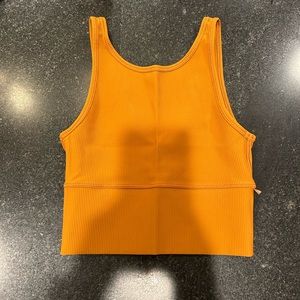 Lululemon orange/brown cropped tank